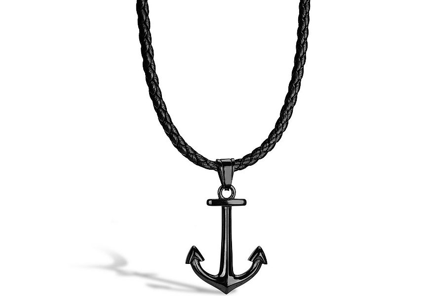 SERASAR Lederband LederHalskette mit Edelstahl Anhänger "Anchor" (1-tlg), a günstig online kaufen