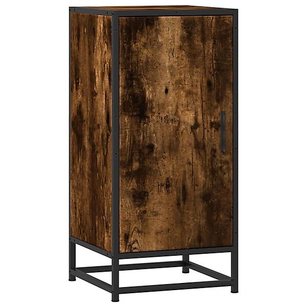 vidaXL Sideboard Räuchereiche 35,5x35x76 cm Holzwerkstoff und Metall 848941 günstig online kaufen