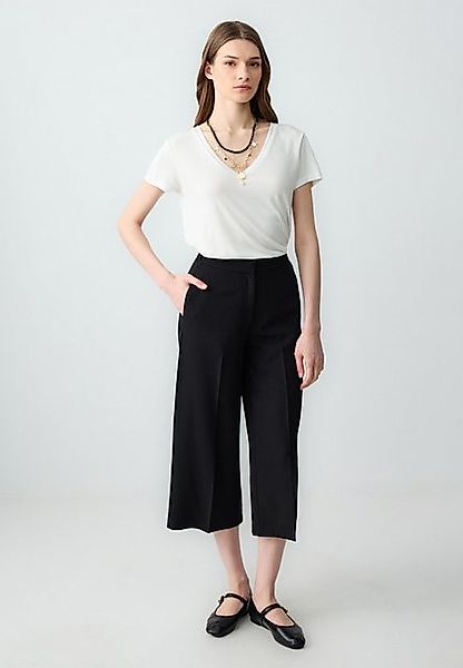Jimmy Key Strickhose Geweven zwarte broek günstig online kaufen