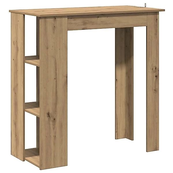vidaXL Bartisch mit Regal Artisan-Eiche 102x50x103,5 cm Holzwerkstoff 85676 günstig online kaufen