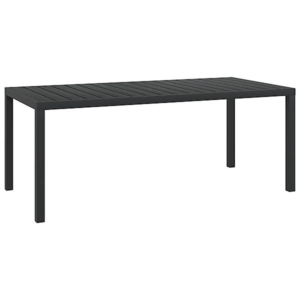 vidaXL Gartentisch Garten-Esstisch WPC Aluminium 185 günstig online kaufen