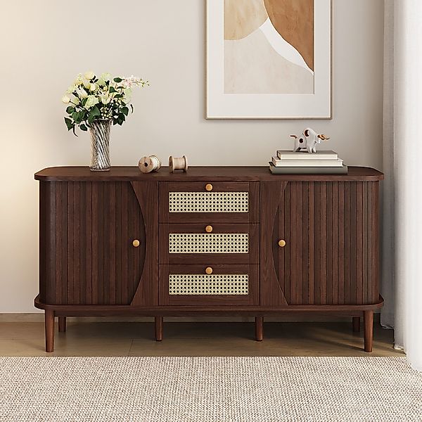 Celya Sideboard Rattanschrank mit Schubladen, Kommode günstig online kaufen