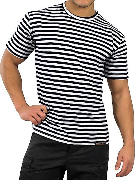 normani Kurzarmshirt Marine T-Shirt Моskau kurzarm Sommer Gestreiftes Marin günstig online kaufen