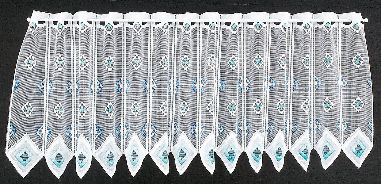 Gardinen Kranzusch Scheibengardine Quadrate, Stangendurchzug, transparent, günstig online kaufen