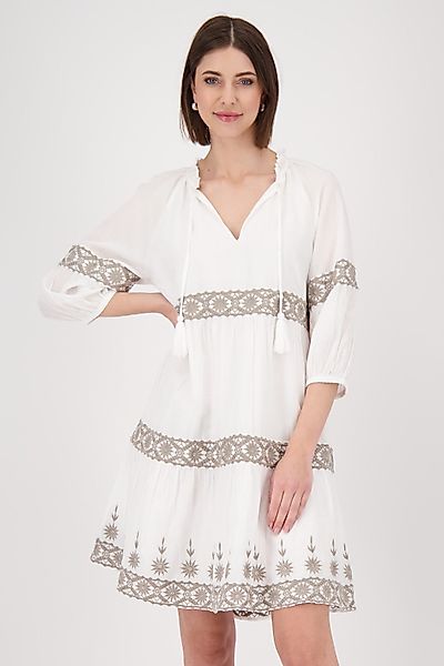 Monari Blusenkleid mit kontrastfarbener Spitze günstig online kaufen
