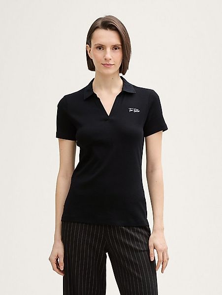 TOM TAILOR Poloshirt Poloshirts Basic Poloshirt mit Logo-Stickerei günstig online kaufen