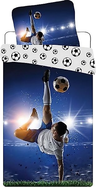BrandMac Kinderbettwäsche Bettwäsche Fußball Spieler 135 x 200 cm, 100 % Ba günstig online kaufen