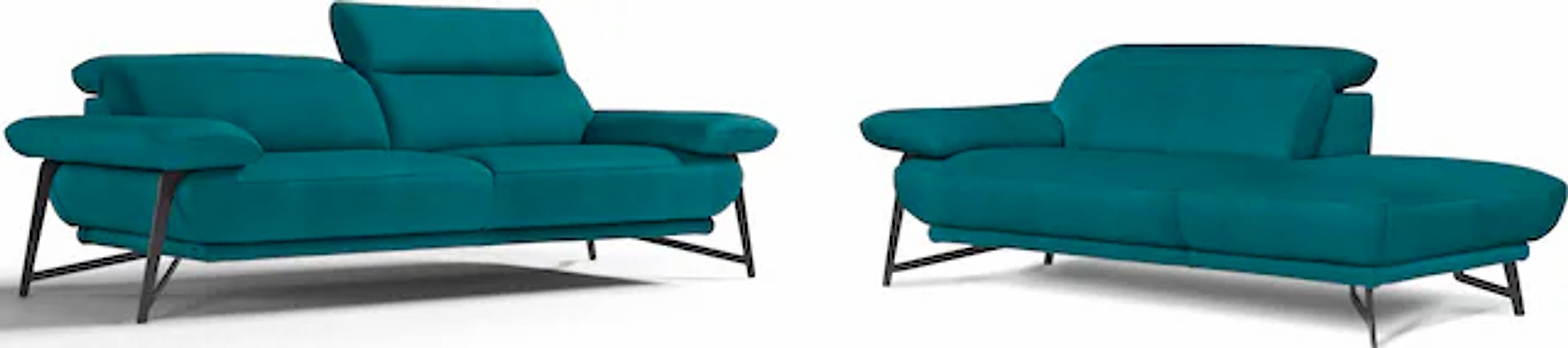 Egoitaliano Sofa »Anais, Design mit hohem Sitzkomfort, Fußfarbe schattengra günstig online kaufen