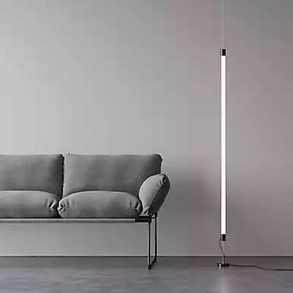 Fontana Arte Oort Pendelleuchte LED mit Gegengewicht, nickel - 148 cm - 3.0 günstig online kaufen