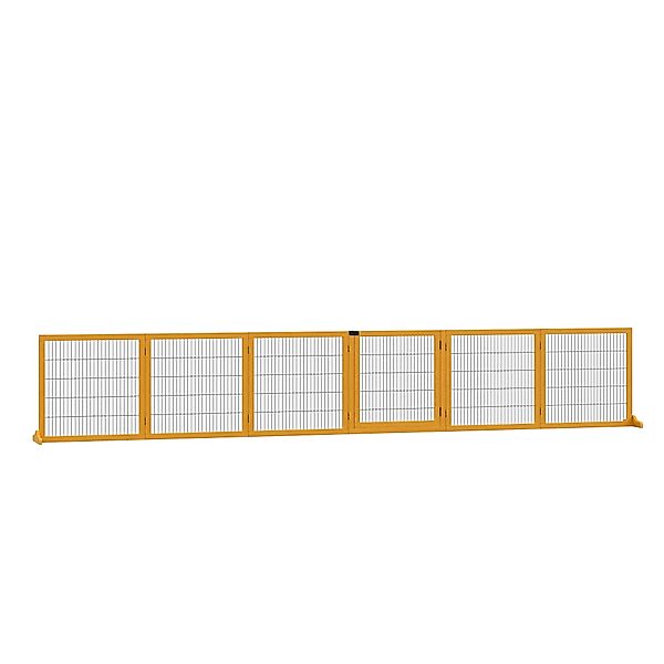 PawHut Absperrgitter Hund Verstellbares Schutzgitter mit Füßen 432 x 70 cm günstig online kaufen