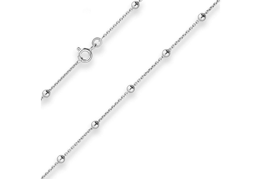 Schmuck Krone Silberkette 1,3mm Rund-Ankerkette Kügelchen aus 925 Silber 50 günstig online kaufen