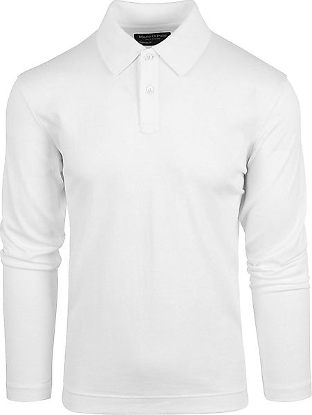 Marc O'Polo Knitted Polohemd Weiß - Größe XXL günstig online kaufen