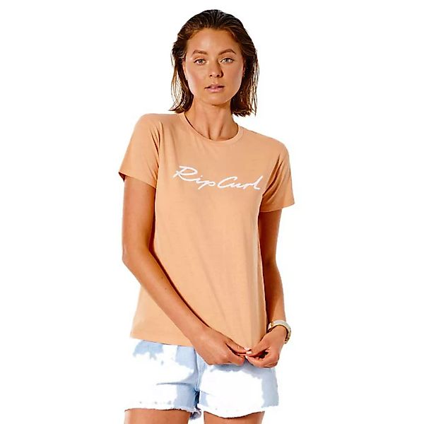 Rip Curl Script Standard Kurzärmeliges T-shirt S Dusty Coral günstig online kaufen