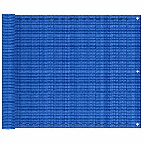 Vidaxl Balkon-sichtschutz Blau 75x600 Cm Hdpe günstig online kaufen