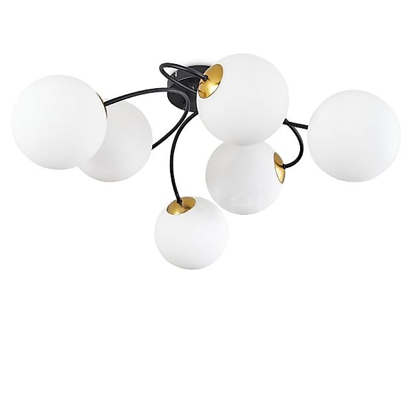 hofstein Deckenleuchte Deckenlampe aus Metall/Glas in günstig online kaufen