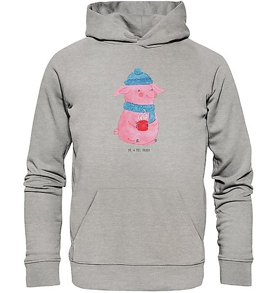 Mr. & Mrs. Panda Hoodie Schwein Glühwein Größe L - Heather Grey - Geschenk, günstig online kaufen