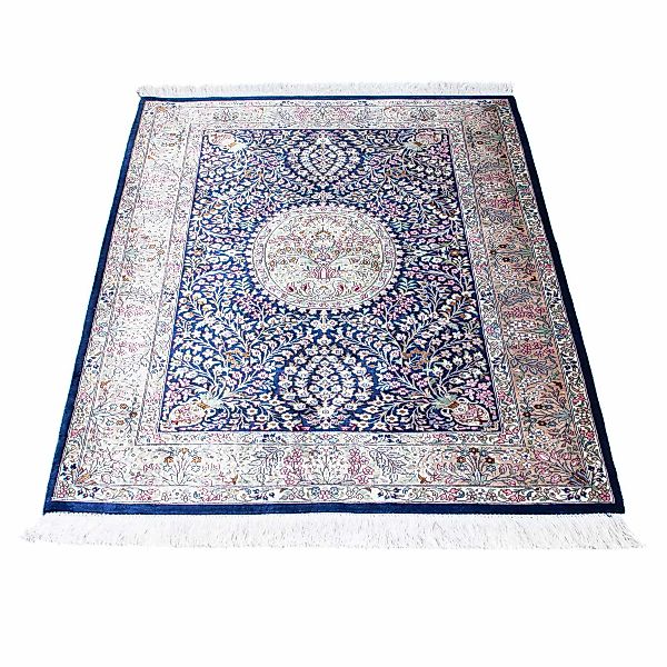 morgenland Orientteppich »Perser - Ghom - 119 x 82 cm - dunkelblau«, rechte günstig online kaufen