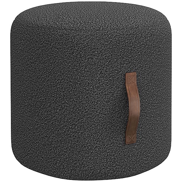 HOMCOM Fußhocker Sitzhocker, Runder Polsterhocker, (Fußstütze, 1 St., Ottom günstig online kaufen