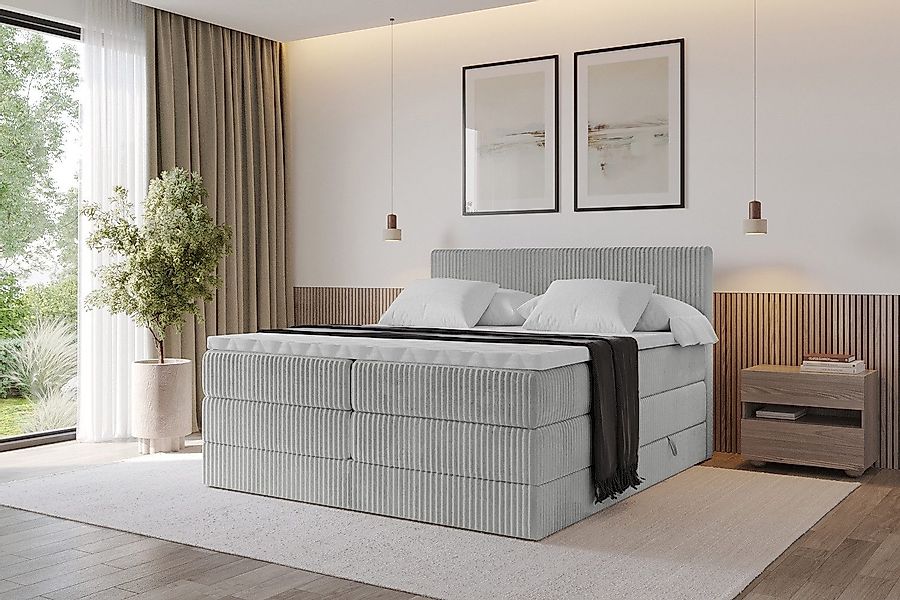 ALTDECOR Boxspringbett TOLO KING (Multipocket-Matratze H4, günstig online kaufen