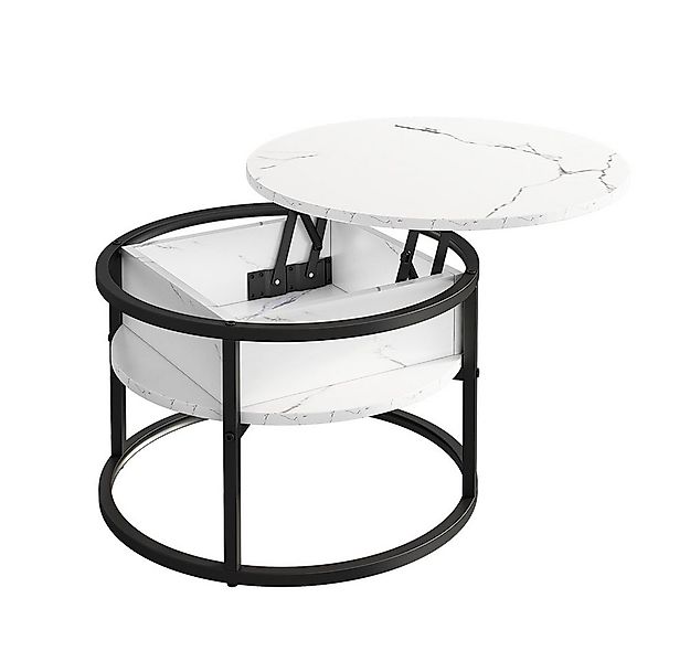 Vicco Couchtisch Marlo, Marmor Weiß, 57 x 57 cm (1-St) günstig online kaufen