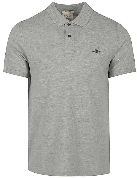Gant Shield Piqué Poloshirt Grau - Größe XXL günstig online kaufen