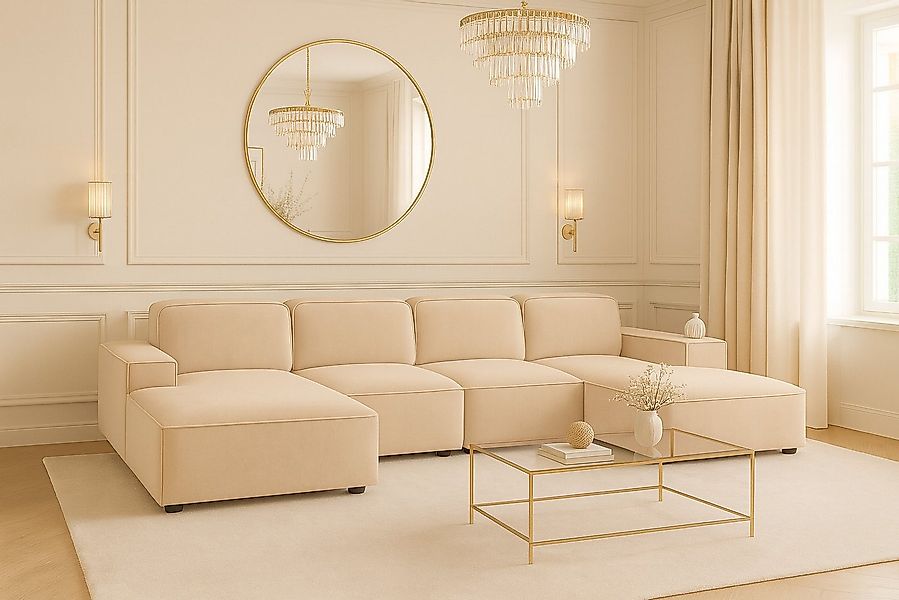 Kaiser Möbel Ecksofa Cursal U-Form – großes modulares Sofa aus hochwertigem günstig online kaufen