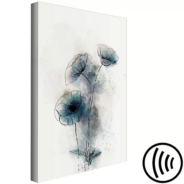 Wandbild Blue Poppies (1 Part) Vertical XXL günstig online kaufen
