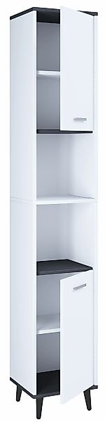 VCM Hochschrank "VCM Holz Badezimmerschrank  Badmöbel  Stand Badschrank  Ba günstig online kaufen