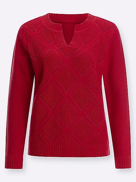 Sieh an! Strickpullover Ajourpullover . günstig online kaufen
