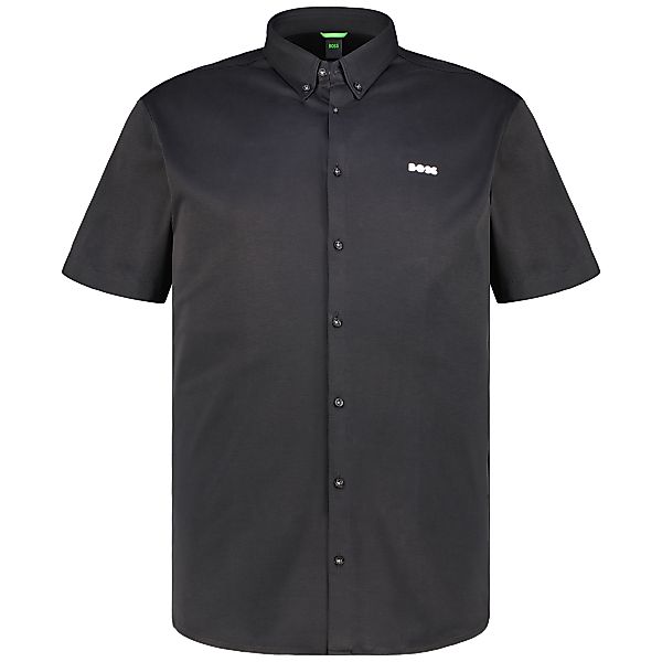 BOSS Knitterfreies Freizeithemd aus Stretch-Jersey Farbe schwarz Größe: 3XL günstig online kaufen