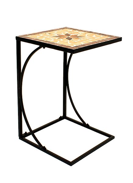 Spetebo Gartentisch Metall Beistelltisch AMARILLO eckig günstig online kaufen