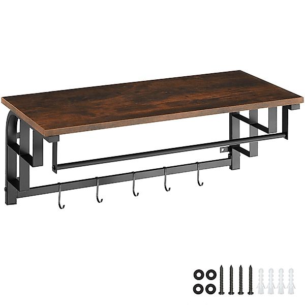 tectake Garderobe Wandgarderobe, Industrial Style günstig online kaufen