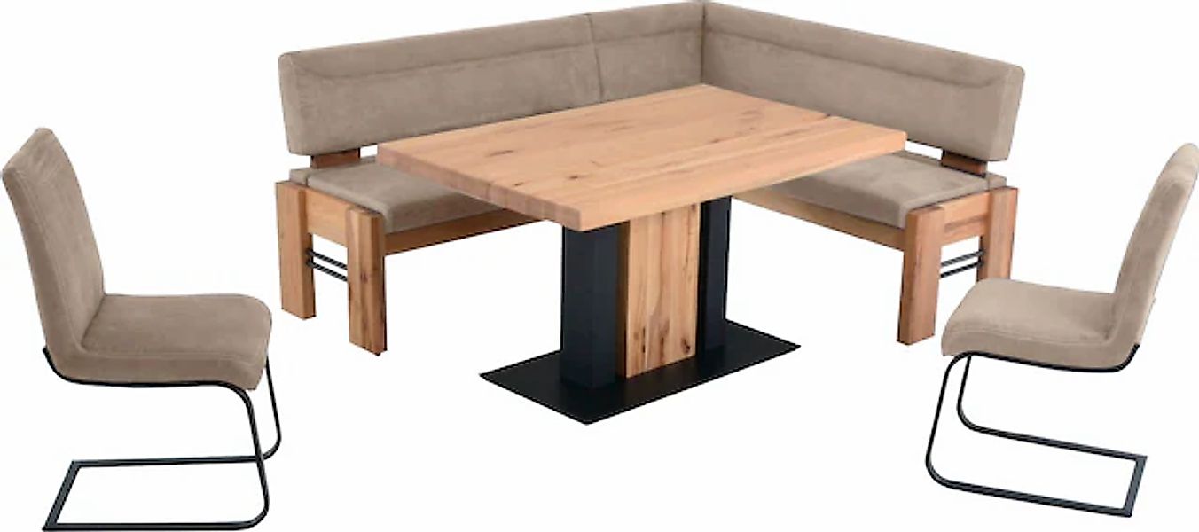 K+W Komfort & Wohnen Eckbankgruppe »Floyd« Set, 5 Stk. tlg. Stauraum-Eckban günstig online kaufen