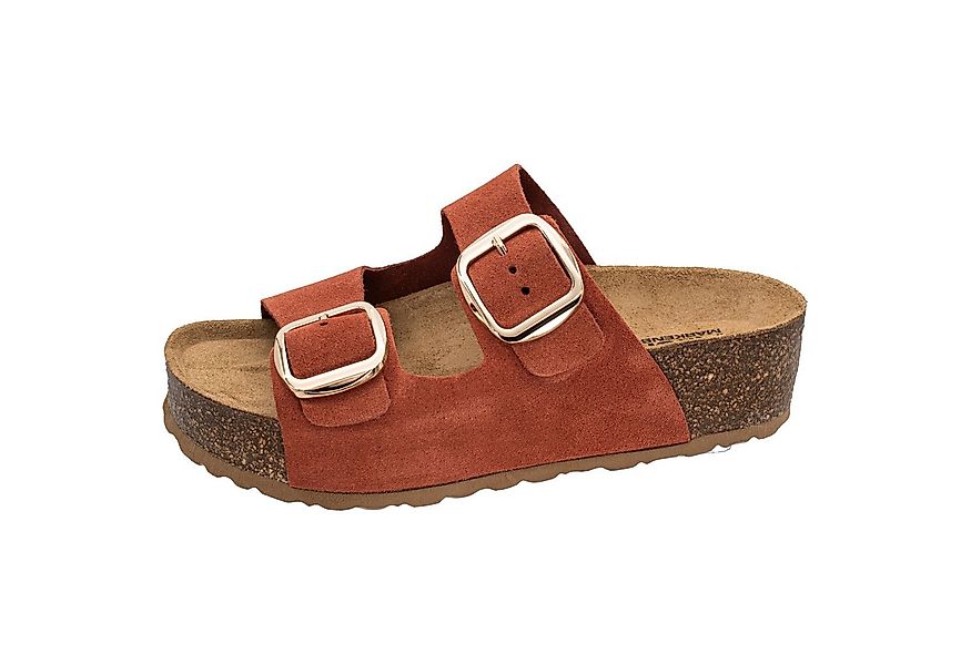 Fischer-Markenschuh Aurelia Pantolette mit Plateau, aus Veloursleder, ergon günstig online kaufen