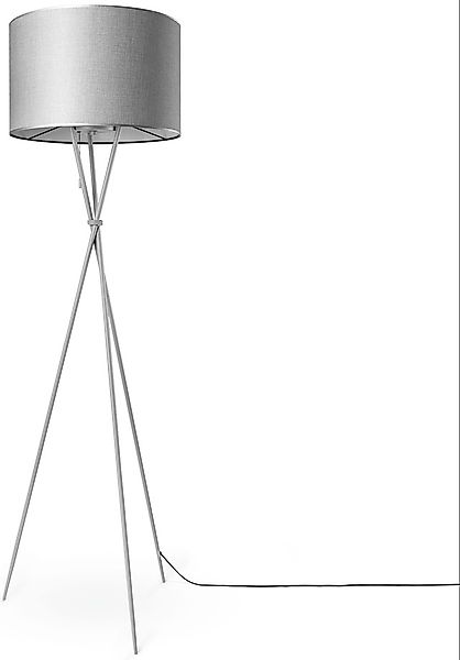 Paco Home Stehlampe »KATE CANVAS UNI COLOR«, Leuchtmittel E27   ohne Leucht günstig online kaufen