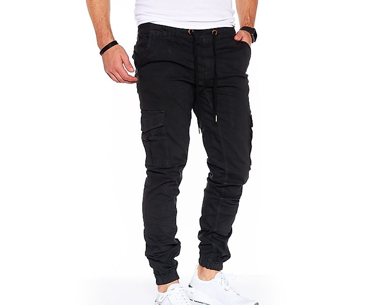 Styleko Chinohose Slim fit Cargohose Herren günstig online kaufen
