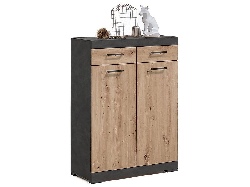 PREISBRECHER Schuhschrank Birkenhead 80 x 109,5 x 35 cm (B/H/T) günstig online kaufen