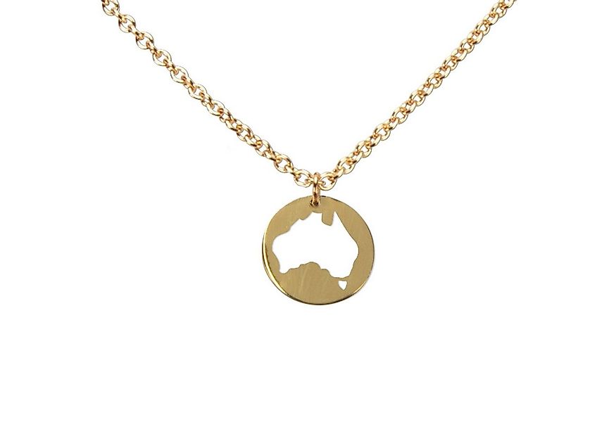 DAHEIM Kette mit Anhänger Halskette Australien (vergoldet), - filigrane Ket günstig online kaufen