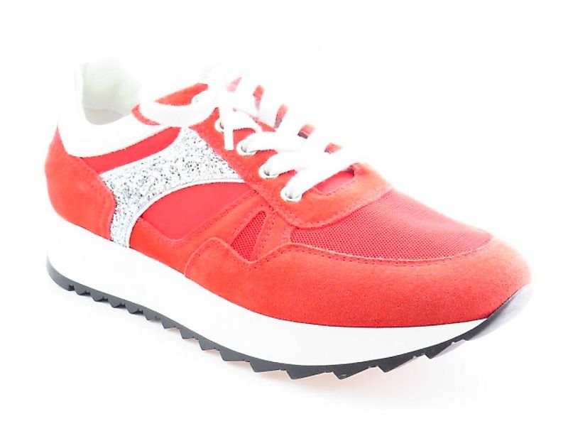 Nero Giardini Velour rosso/silber Sneaker günstig online kaufen