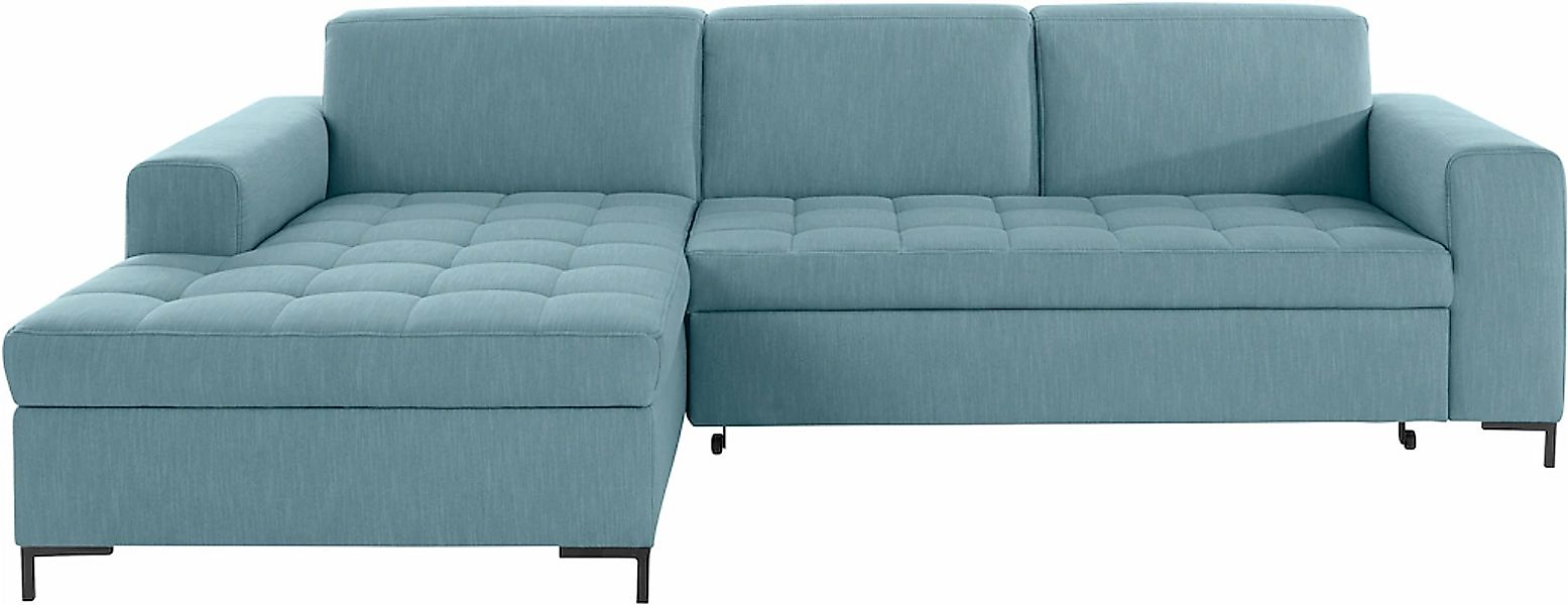 OTTO products Ecksofa "Grazzo, zeitlos & elegant, moderne Sitzheftung, Brei günstig online kaufen