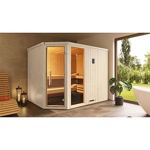 Weka Elementsauna Varberg 4 GTF Trend inkl. 7,5 kW BioS-Ofenset günstig online kaufen