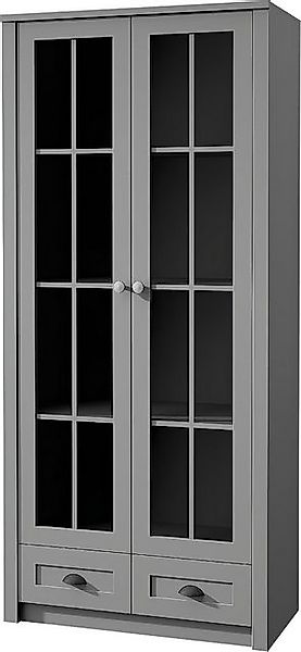 Xlmoebel Vitrine Antiker Luxus-Glasschrank aus Holz für Akten und Bücher (1 günstig online kaufen