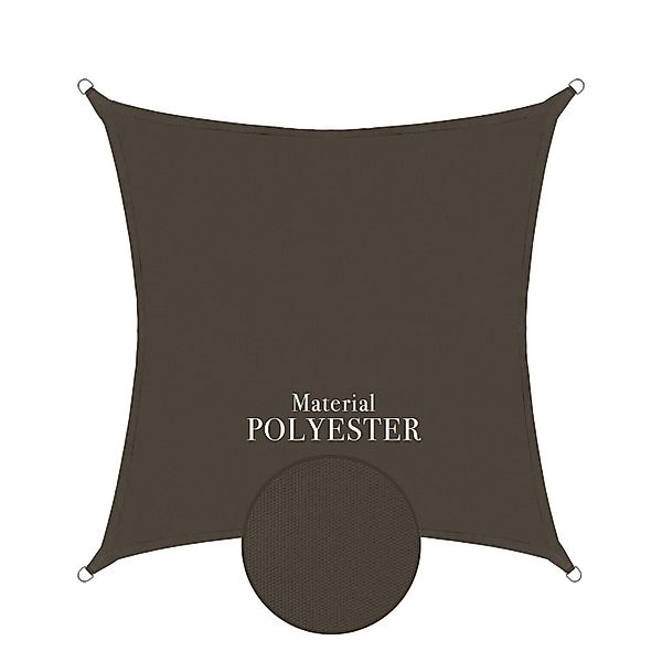 anndora Sonnensegel Tarp 3x3m Sonnenschutz, (Anthrazit), günstig online kaufen