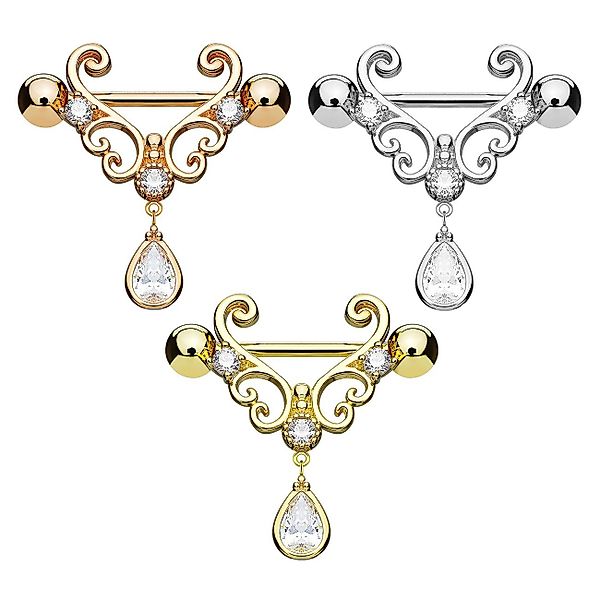 Taffstyle Intimpiercing Intim Brustpiercing Schild Tribal günstig online kaufen