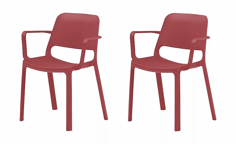 2er Set Stapelstuhl  MyNuke ¦ rot ¦ Maße (cm): B: 62 H: 82 T: 54.5 Stühle > günstig online kaufen