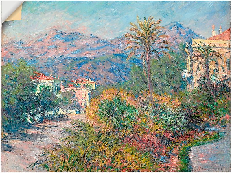 Artland Wandbild »Strada Romana in Bordighera. 1884«, Europa, (1 St.), als günstig online kaufen