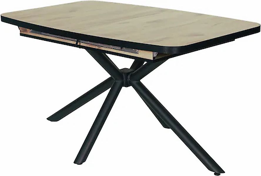 HELA Esstisch »TOKIO« 1 Stk. tlg. X-Gestell,Synchronauszug,bootsförmig,ABS- günstig online kaufen