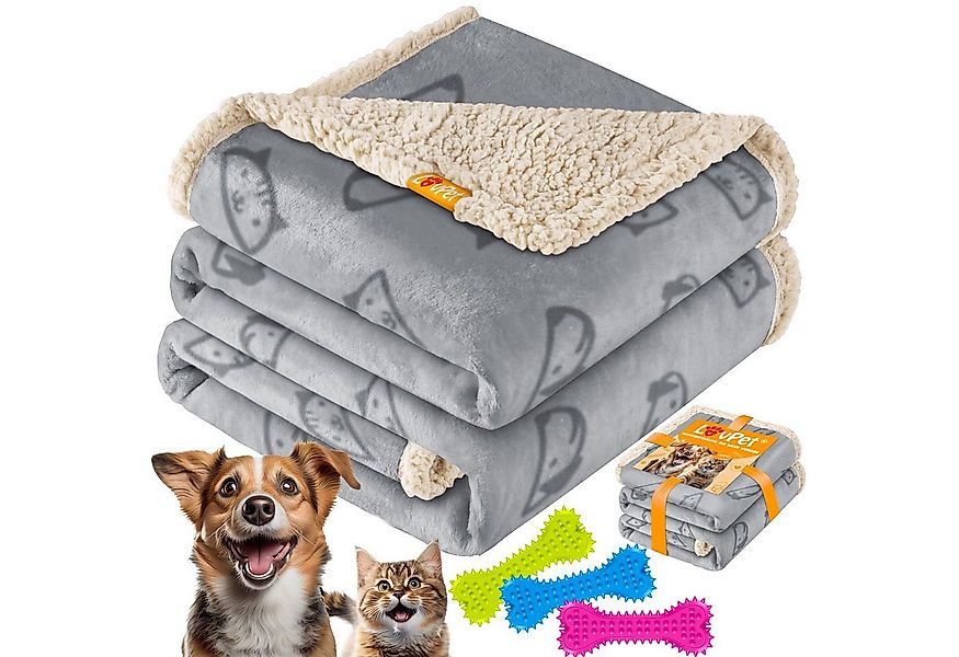 Lovpet Tierdecke, wasserdichte Hundedecke, Sherpa Fleece Haustier Decke günstig online kaufen