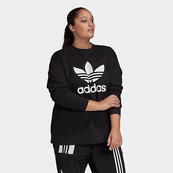 Adidas Originals Trefoil Crew Big Sweatshirt 3X Black / White günstig online kaufen