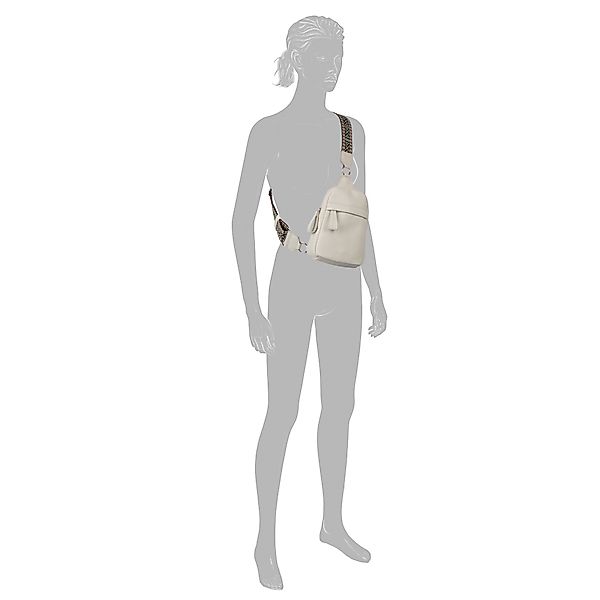 TOM TAILOR Rucksack "Palina" aus weichem Lederimitat mit effektvollem Schul günstig online kaufen
